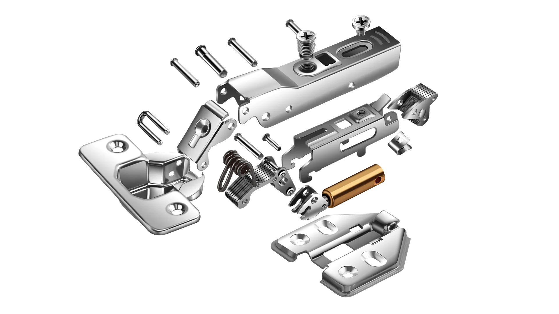 不锈钢铰链分解图